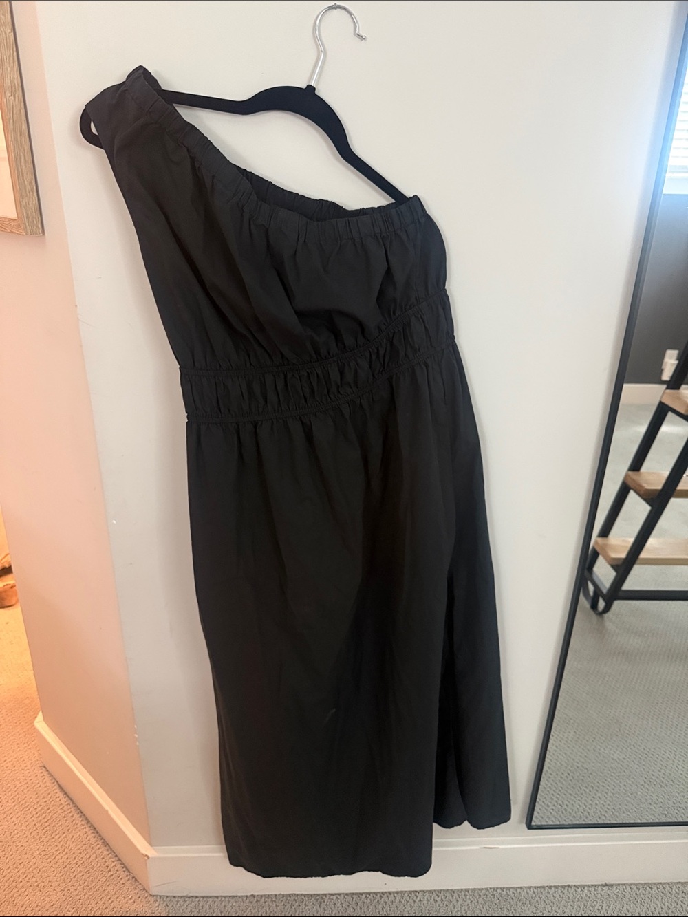 Rails One-Shoulder Black Dress